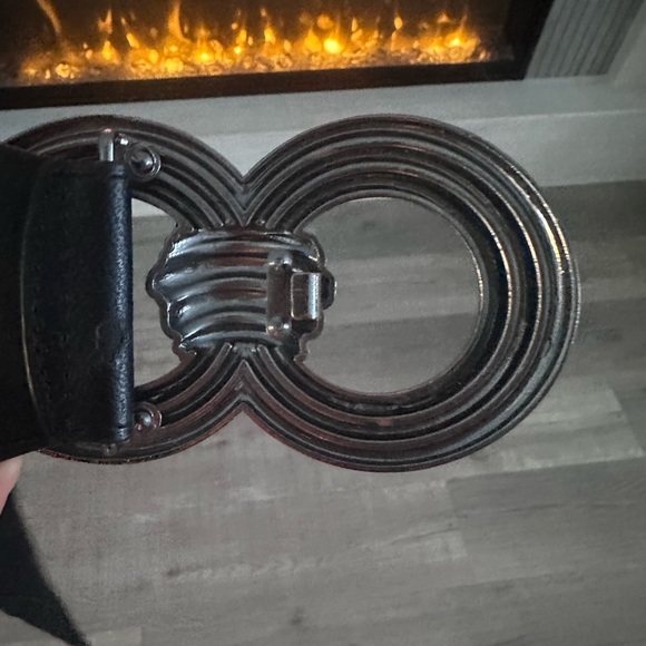 BCBGMaxAzria Black Textured Belt - Picture 2 of 4